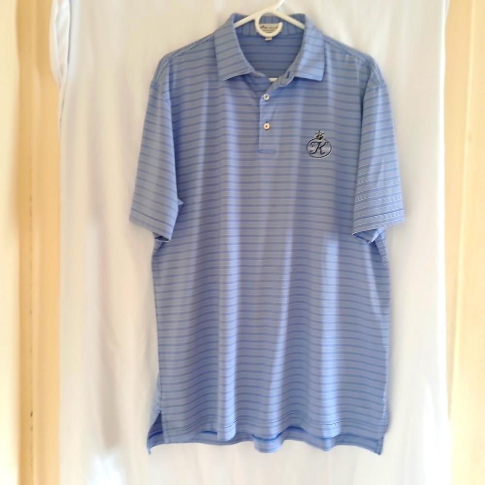 Peter Millar Summer Comfort Striped Golf Polo Shirt Luxury